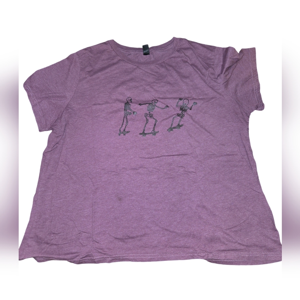 Women's Purple Skeleton‎ Shirt